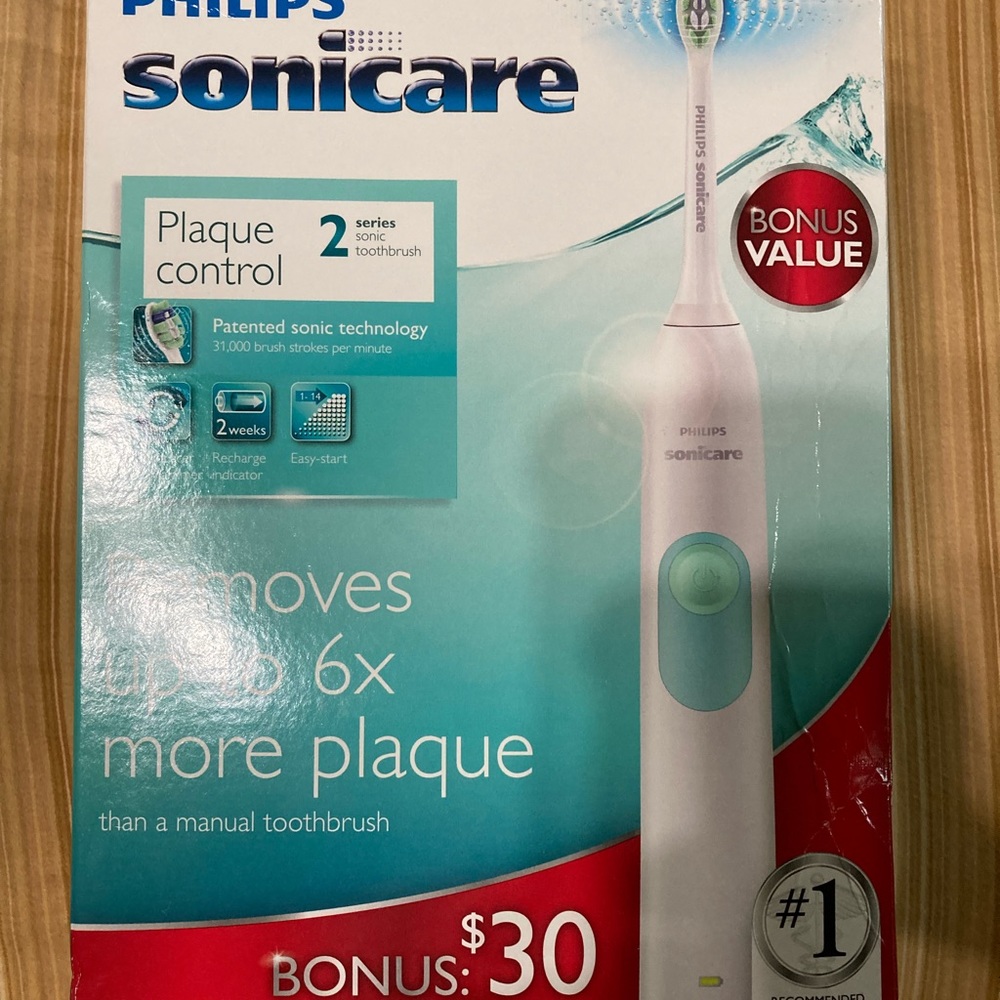 NEW PHILIPS SONICARE SERIES 2- HX6211/18  RECHARGEABLE TOOTHBRUSH